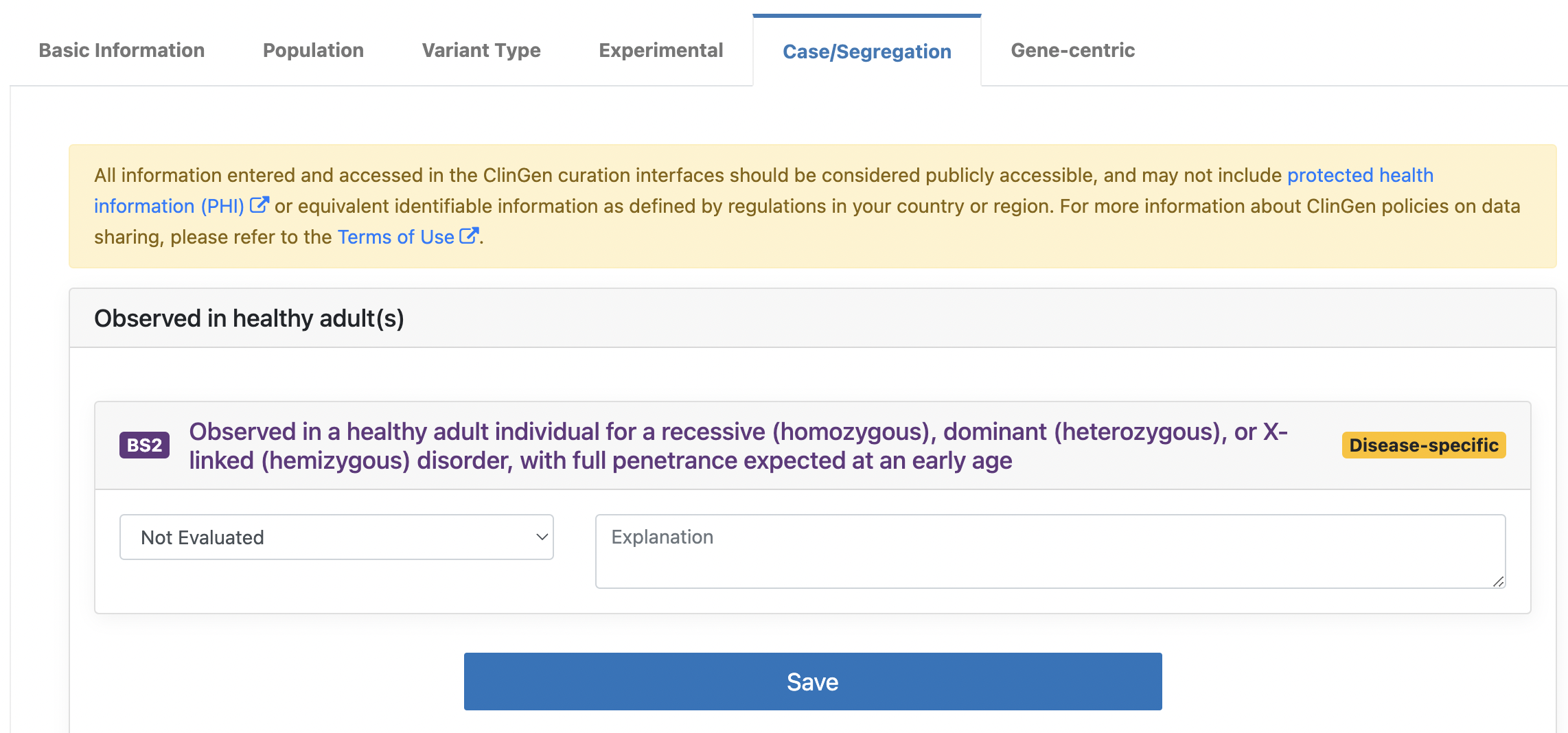 A. No prior Curated Evidence